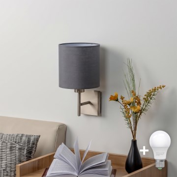 BRILAGI - LED nástenné svietidlo NUBILA 1xE27/60W/230V matný chróm/antracit