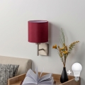 BRILAGI - LED Nástenné svietidlo NUBILA 1xE27/60W/230V matný chróm/pompejská červená