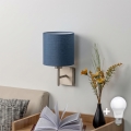 BRILAGI - LED nástenné svietidlo NUBILA 1xE27/60W/230V matný chróm/tmavomodrá