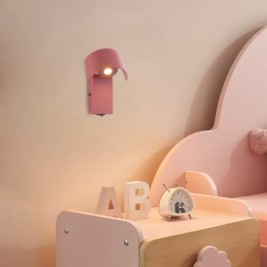 Brilagi - LED nástenné svietidlo VASTO LED/3W/230V ružové