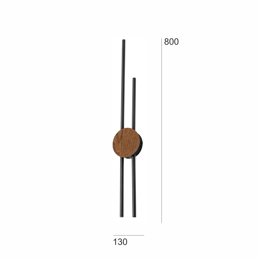 Brilagi - LED Nástenné svietidlo WOODY COLLINE LED/15W/230V 80 cm dub čerešňa