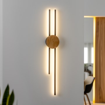 Brilagi - LED Nástenné svietidlo WOODY COLLINE LED/15W/230V 80 cm dub