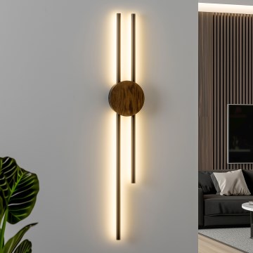 Brilagi - LED Nástenné svietidlo WOODY COLLINE LED/15W/230V 80 cm dub