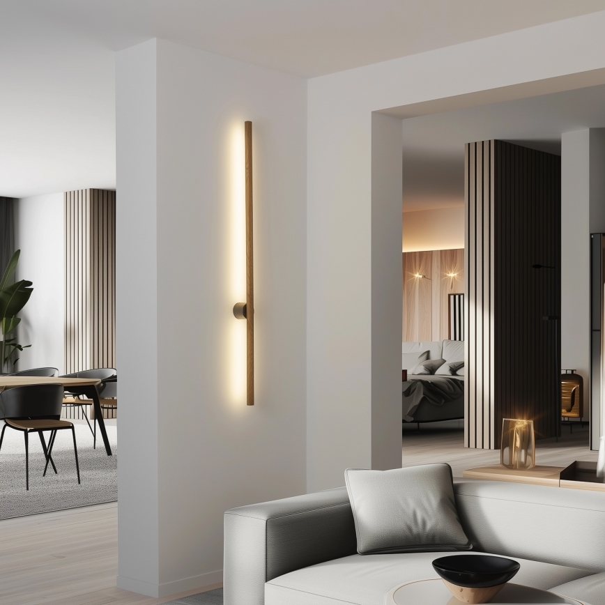Brilagi - LED Nástenné svietidlo WOODY LINE LED/12W/230V 120 cm dub
