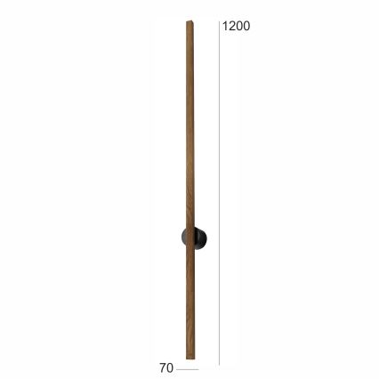 Brilagi - LED Nástenné svietidlo WOODY LINE LED/12W/230V 120 cm dub orech