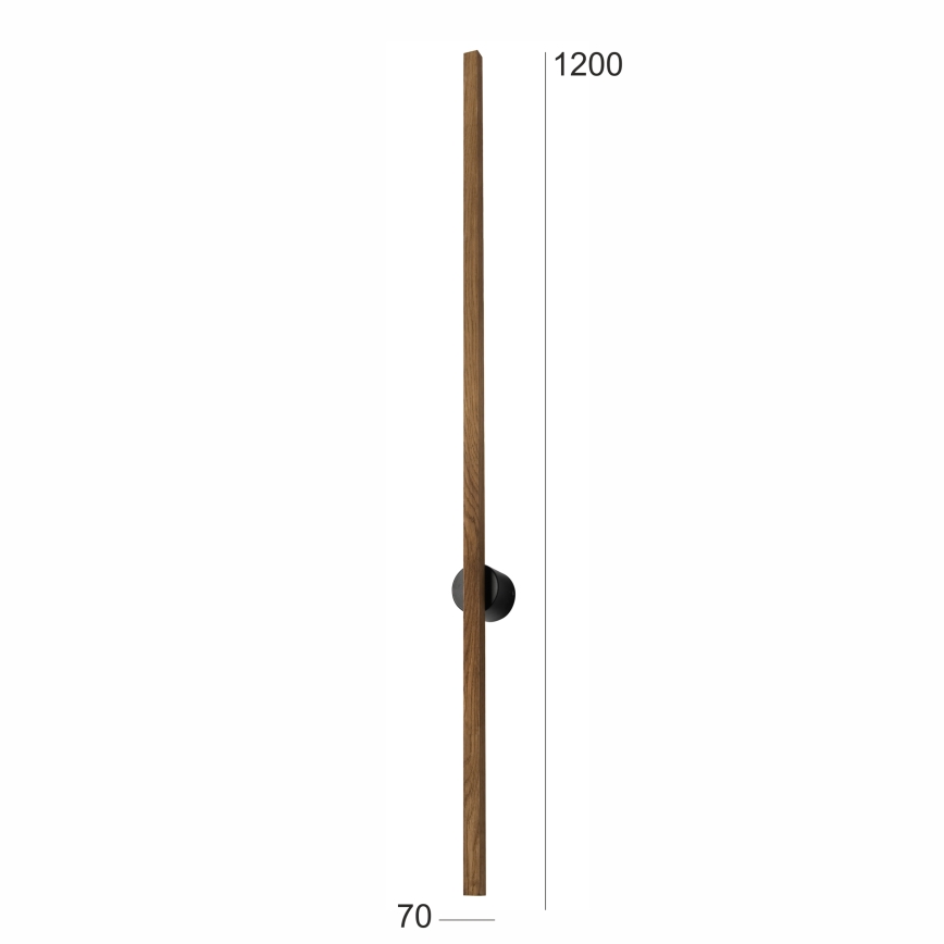 Brilagi - LED Nástenné svietidlo WOODY LINE LED/12W/230V 120 cm dub orech