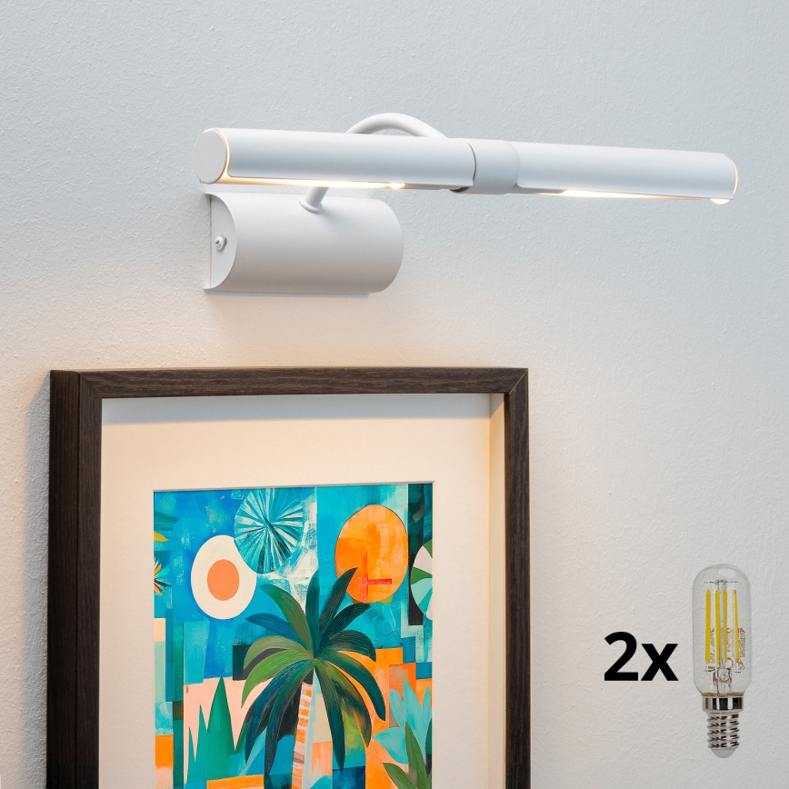 Brilagi - LED Obrazové svietidlo DANAE 2xE14/4W/230V 3000K biela