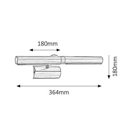 Brilagi - LED Obrazové svietidlo DANAE 2xE14/4W/230V 3000K bronzová