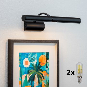 Brilagi - LED Obrazové svietidlo DANAE 2xE14/4W/230V 3000K čierna
