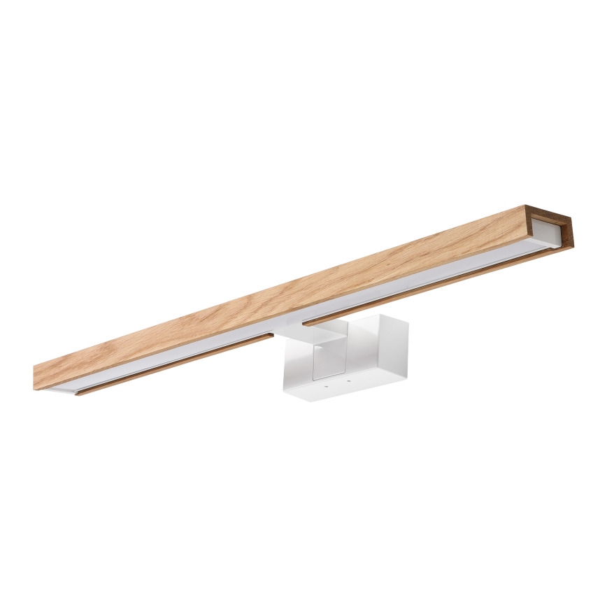 Brilagi - LED kúpeľňové zrkadlové osvetlenie 3v1 WOODY MIRROR LED/12W/230V 60 cm IP44 biela/dub
