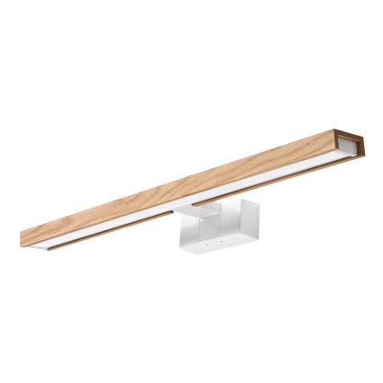 Brilagi - LED kúpeľňové zrkadlové osvetlenie 3v1 WOODY MIRROR LED/12W/230V 60 cm IP44 biela/dub