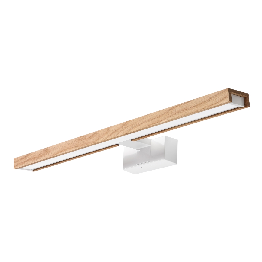 Brilagi - LED kúpeľňové zrkadlové osvetlenie 3v1 WOODY MIRROR LED/12W/230V 60 cm IP44 biela/dub