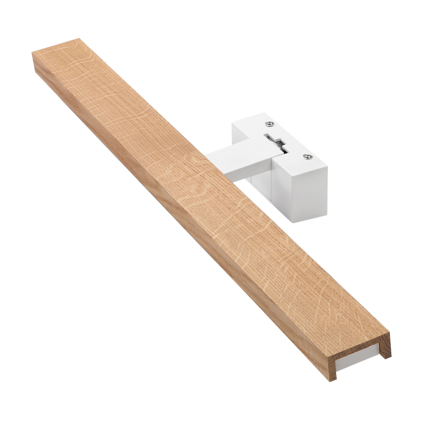 Brilagi - LED kúpeľňové zrkadlové osvetlenie 3v1 WOODY MIRROR LED/12W/230V 60 cm IP44 biela/dub