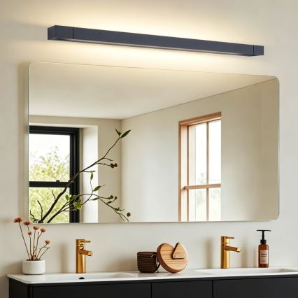 BRILAGI - LED osvetlenie pre kúpeľňové zrkadlo AQUA LINE LED/28W/230V 100 cm IP44 čierna CRI 90