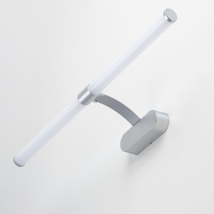 Brilagi - LED osvetlenie zrkadla do kúpeľne 2v1 TUBEO LED/8W/230V 60 cm IP44 strieborná