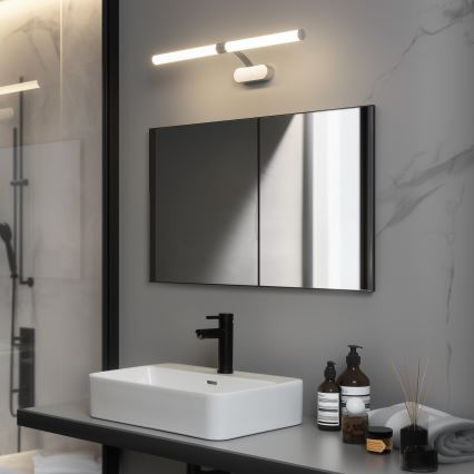 Brilagi - LED osvetlenie zrkadla do kúpeľne 2v1 TUBEO LED/8W/230V 60 cm IP44 strieborná