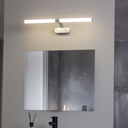 Brilagi - LED osvetlenie zrkadla do kúpeľne 2v1 TUBEO LED/8W/230V 60 cm IP44 strieborná