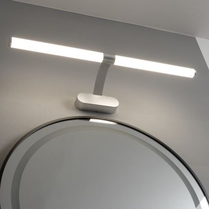 Brilagi - LED osvetlenie zrkadla do kúpeľne 2v1 TUBEO LED/8W/230V 60 cm IP44 strieborná