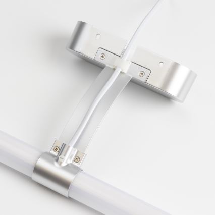 Brilagi - LED osvetlenie zrkadla do kúpeľne 2v1 TUBEO LED/8W/230V 60 cm IP44 strieborná