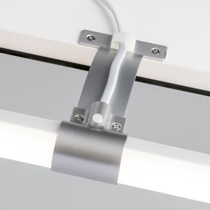 Brilagi - LED osvetlenie zrkadla do kúpeľne 2v1 TUBEO LED/8W/230V 60 cm IP44 strieborná