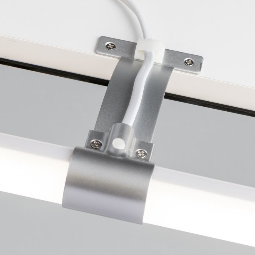 Brilagi - LED osvetlenie zrkadla do kúpeľne 2v1 TUBEO LED/8W/230V 60 cm IP44 strieborná