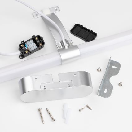 Brilagi - LED osvetlenie zrkadla do kúpeľne 2v1 TUBEO LED/8W/230V 60 cm IP44 strieborná