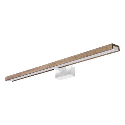 Brilagi - LED osvetlenie kúpeľňového zrkadla WOODY MIRROR 3 v 1 LED/15W/230V 80 cm IP44 biela/dub orech