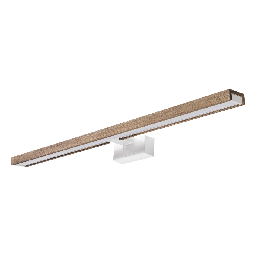 Brilagi - LED osvetlenie kúpeľňového zrkadla WOODY MIRROR 3 v 1 LED/15W/230V 80 cm IP44 biela/dub orech