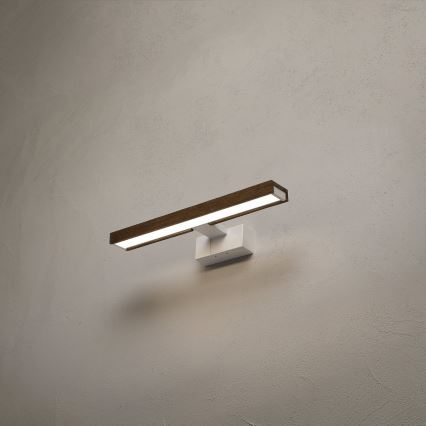 Brilagi - LED osvetlenie zrkadla do kúpeľne WOODY MIRROR 3v1 LED/8W/230V 40 cm IP44 biela/dub