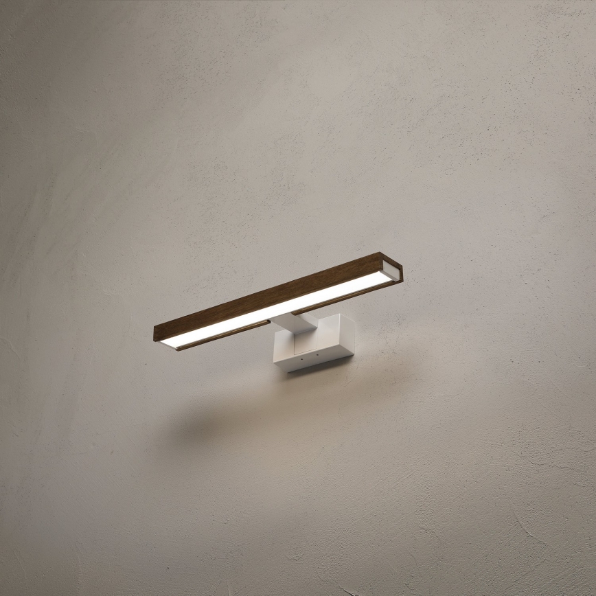 Brilagi - LED osvetlenie zrkadla do kúpeľne WOODY MIRROR 3v1 LED/8W/230V 40 cm IP44 biela/dub
