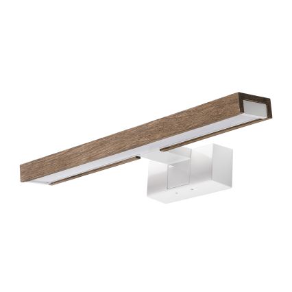 Brilagi - LED osvetlenie zrkadla do kúpeľne WOODY MIRROR 3v1 LED/8W/230V 40 cm IP44 biela/dub