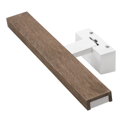 Brilagi - LED osvetlenie zrkadla do kúpeľne WOODY MIRROR 3v1 LED/8W/230V 40 cm IP44 biela/dub