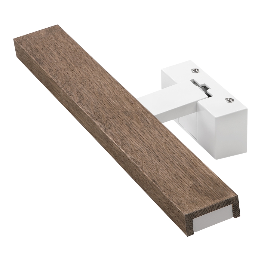 Brilagi - LED osvetlenie zrkadla do kúpeľne WOODY MIRROR 3v1 LED/8W/230V 40 cm IP44 biela/dub