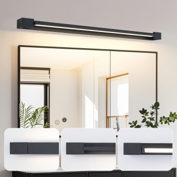 BRILAGI - LED osvetlenie pre kúpeľňové zrkadlo AQUA LINE LED/28W/230V 100 cm IP44 čierna CRI 90