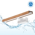 Brilagi - LED osvetlenie zrkadla do kúpeľne 3v1 WOODY MIRROR LED/8W/230V 40 cm IP44 biela/dub čerešňa