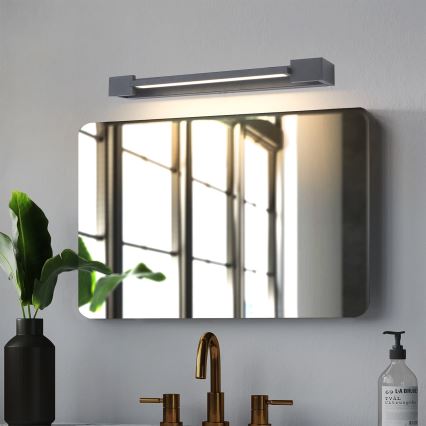Brilagi - LED osvetlenie kúpeľňového zrkadla AQUA LINE LED/12W/230V 45 cm IP44 antracit CRI 90