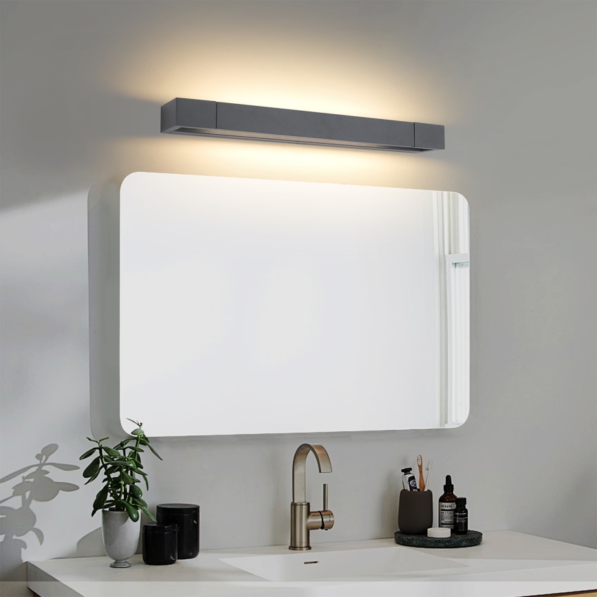 Brilagi - LED osvetlenie kúpeľňového zrkadla AQUA LINE LED/12W/230V 45 cm IP44 antracit CRI 90