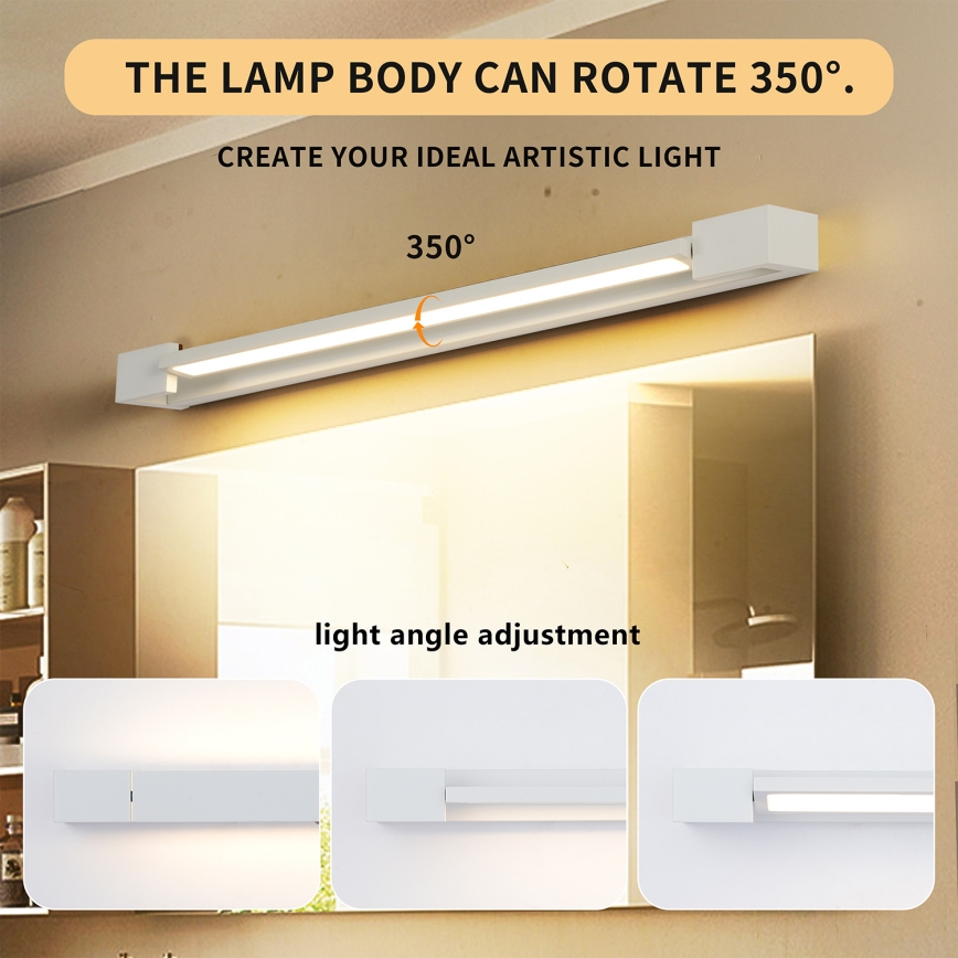 Brilagi - LED osvetlenie zrkadla do kúpeľne AQUA LINE LED/18W/230V 60 cm IP44 biela CRI 90