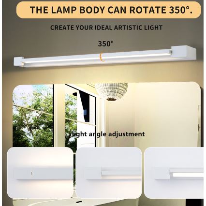 Brilagi - LED kúpeľňové osvetlenie zrkadla AQUA LINE LED/24W/230V 90 cm IP44 biela CRI 90