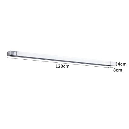 BRILAGI - LED osvetlenie zrkadla do kúpeľne AQUA LINE LED/36W/230V 120 cm IP44 lesklý chróm CRI 90