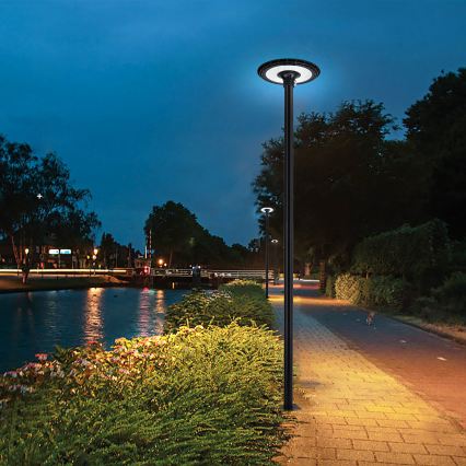 Brilagi - LED Pouličná lampa so stĺpom 4 m URBANSPARK LED/120W/230V čierna IP65