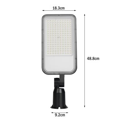 Brilagi - LED pouličná lampa URBANLIGHT LED/100W/230V čierna IP65
