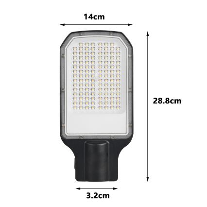 Brilagi - LED pouličná lampa URBANLIGHT LED/50W/230V čierna IP65
