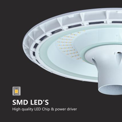 Brilagi - LED pouličné svietidlo so stĺpom 3 m URBANSPARK LED/120W/230V biele IP65