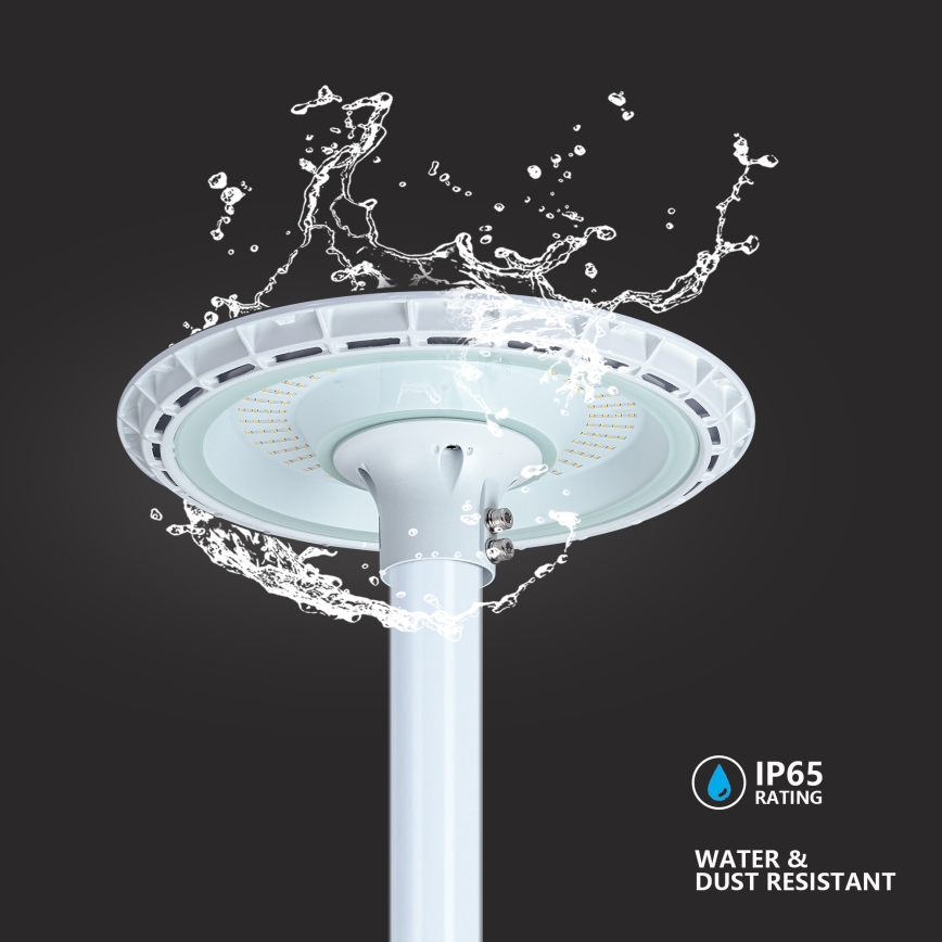 Brilagi - LED pouličné svietidlo so stĺpom 3 m URBANSPARK LED/120W/230V biele IP65