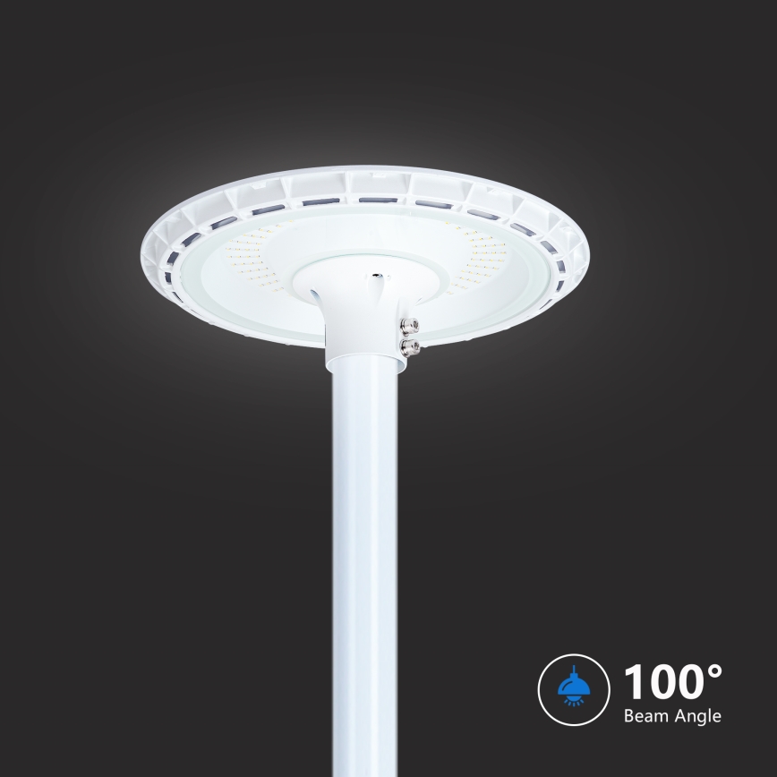 Brilagi - LED pouličné svietidlo so stĺpom 3 m URBANSPARK LED/120W/230V biele IP65