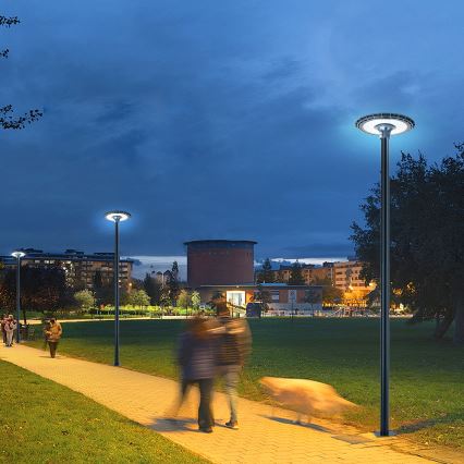 Brilagi - LED pouličné svietidlo so stĺpom 4 m URBANSPARK LED/120W/230V antracit IP65
