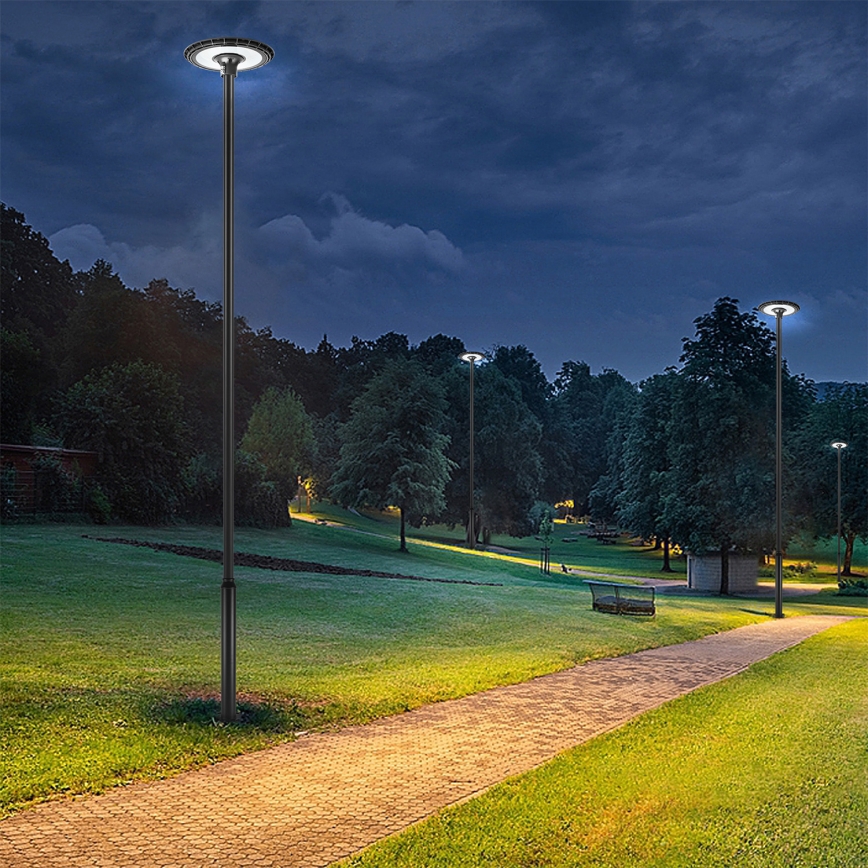 Brilagi - LED pouličné svietidlo so stĺpom 5 m URBANSPARK LED/120W/230V čierne IP65