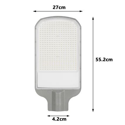 Brilagi - LED pouličné svietidlo URBANLIGHT LED/200W/230V šedé IP65