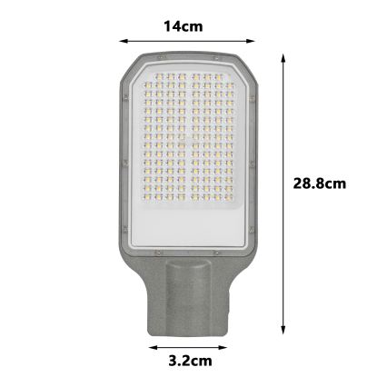 Brilagi - LED pouličné svietidlo URBANLIGHT LED/50W/230V sivé IP65